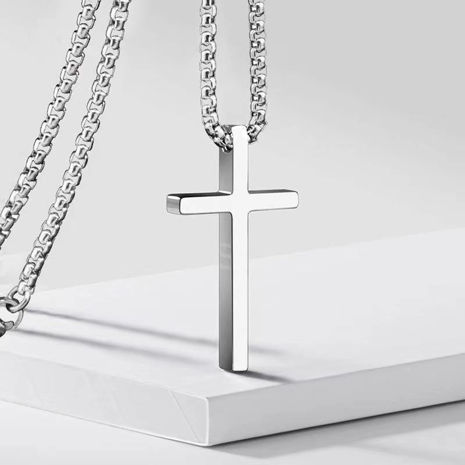 Vnox Cross Necklace for Men and Women