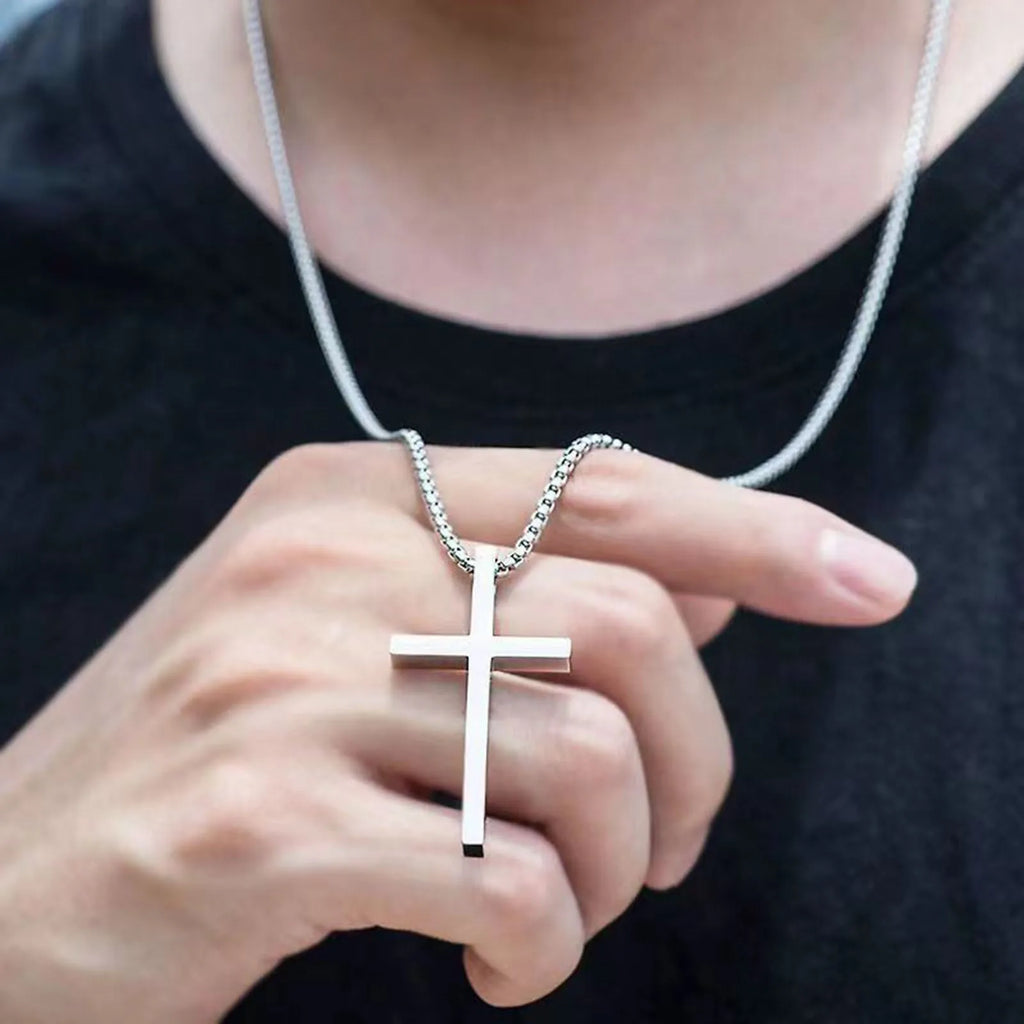 Vnox Cross Necklace for Men and Women